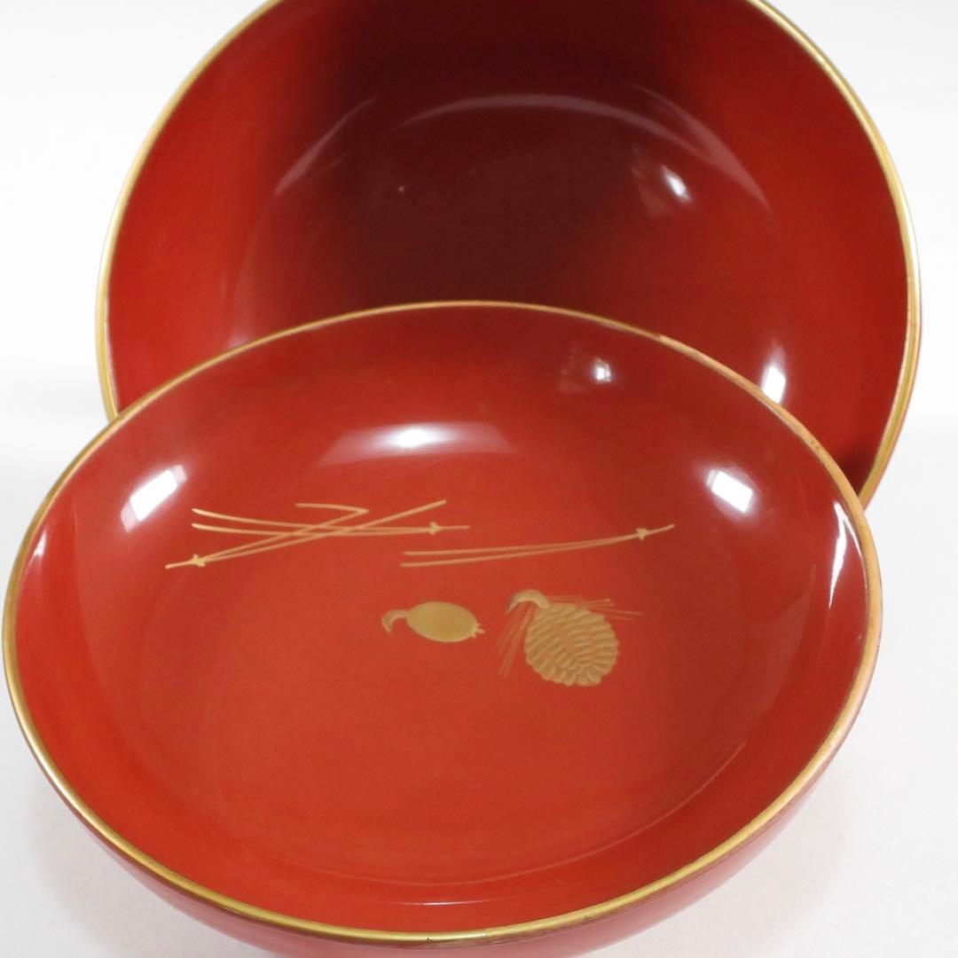 金蒔絵 千羽鶴 煮物椀 10客 木製漆器 天然木 輪島金沢能登 汁椀　蓋碗