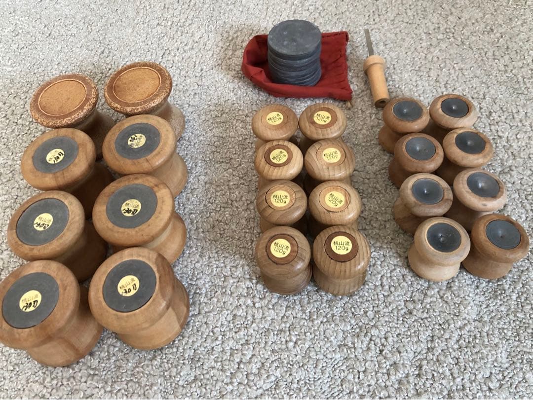 組紐☆ 丸台、組玉3サイズ24個、おもりセット