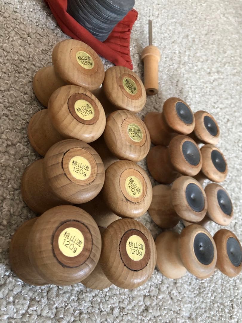 組紐☆ 丸台、組玉3サイズ24個、おもりセット