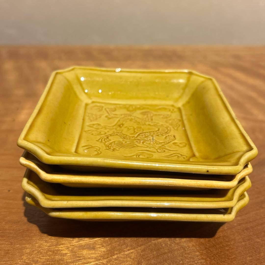 珉平焼　小皿4枚セット①