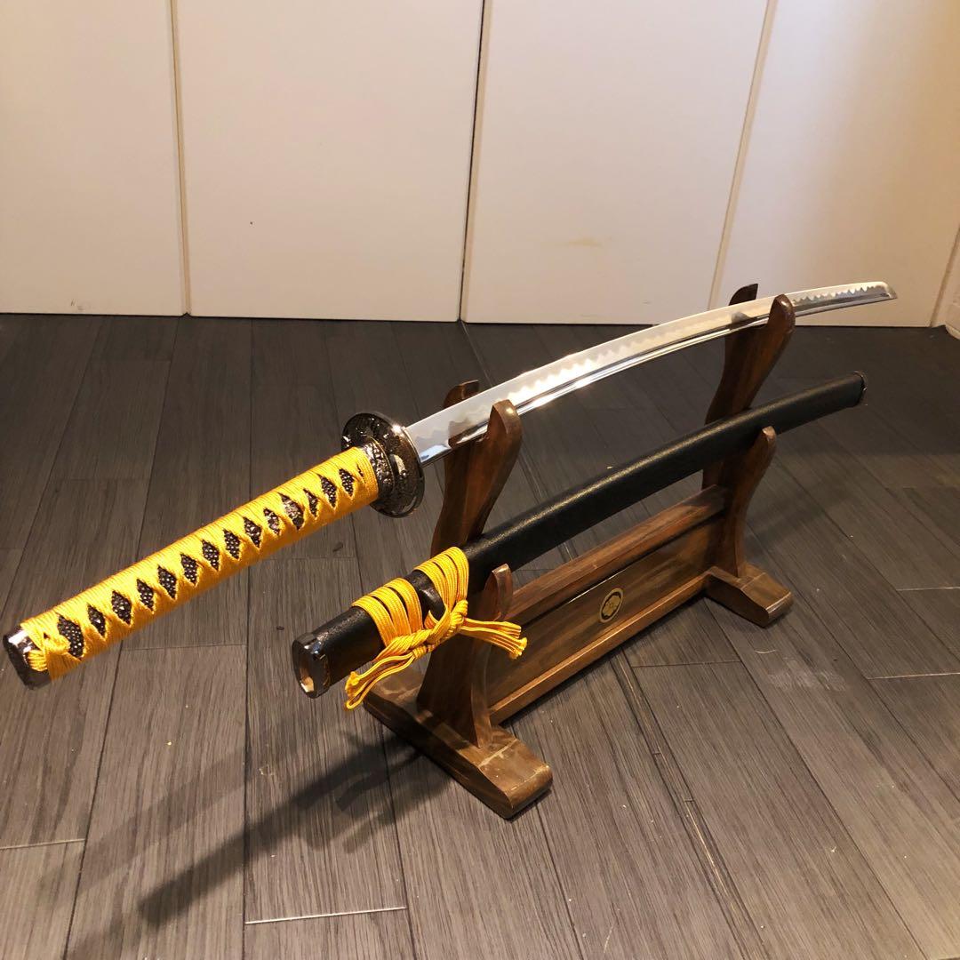 専用　模造刀　居合刀　樋入り刀身　橙金拵え　亜合金刀身　名刀