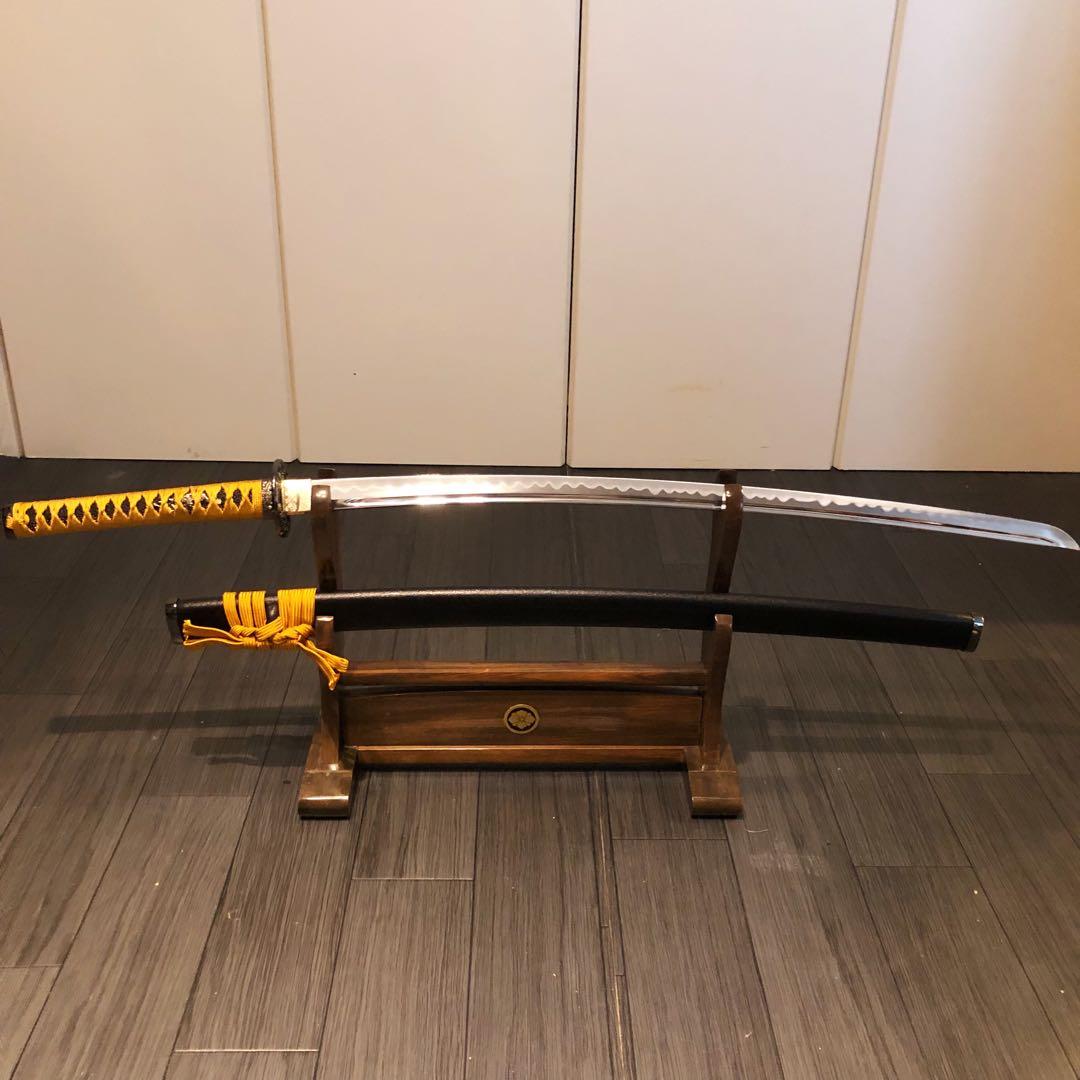 専用　模造刀　居合刀　樋入り刀身　橙金拵え　亜合金刀身　名刀