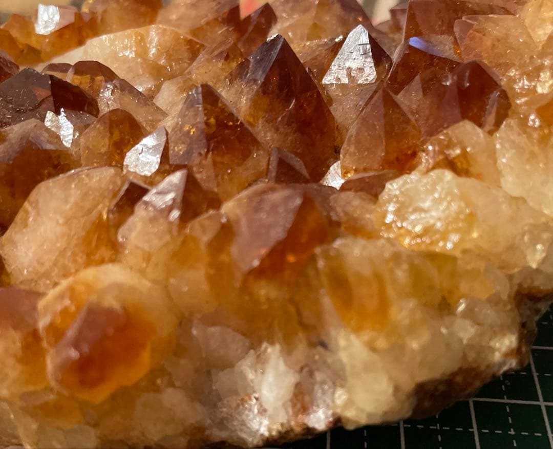 シトリンクォーツ　ラフストーン　クラスター　原石　鉱物　鉱石