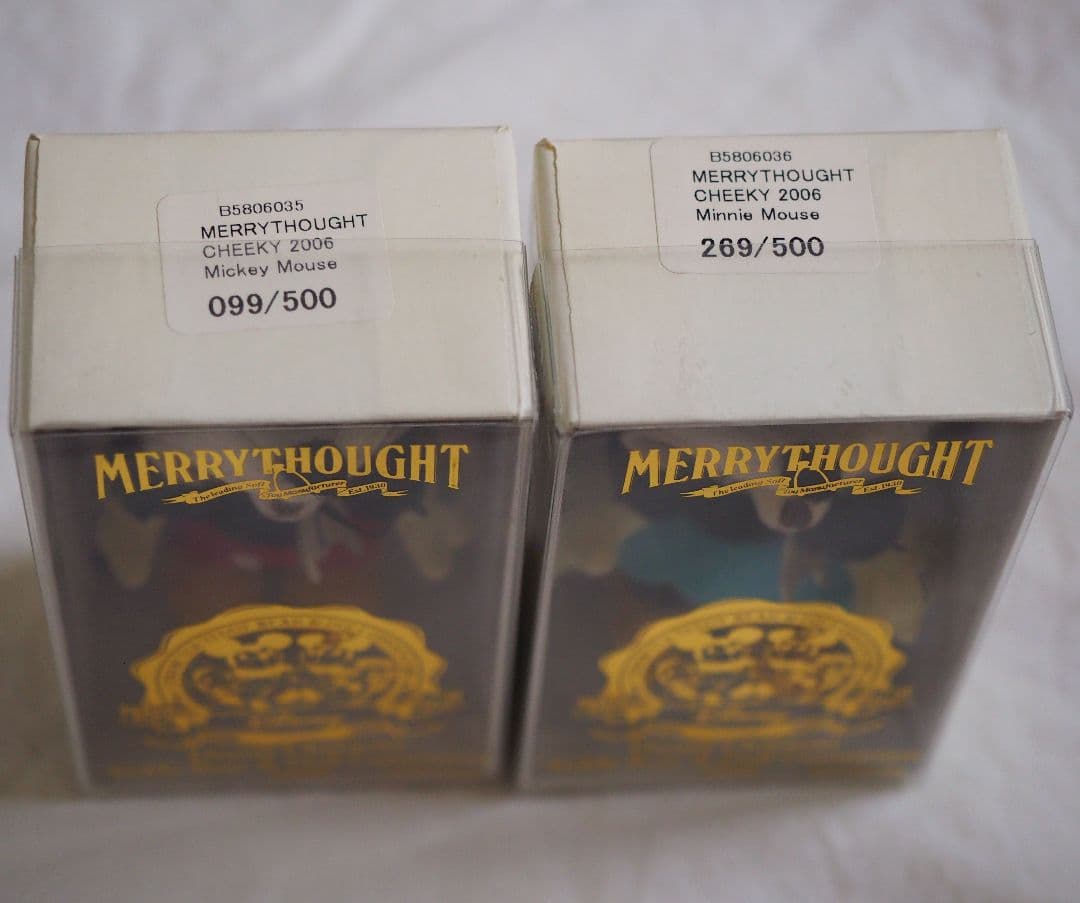 レア☆ Merrythought × Disney ミッキー ミニー テディベア