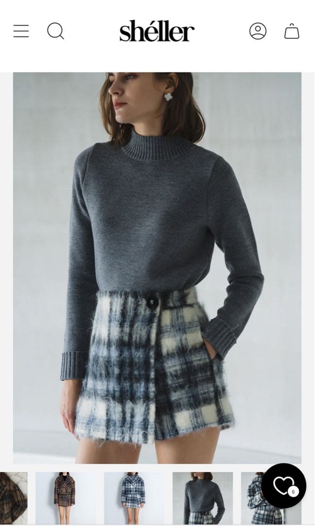 ぶ*♡様 shéller シェリエ キュロット パンツ ツイード ミニスカ