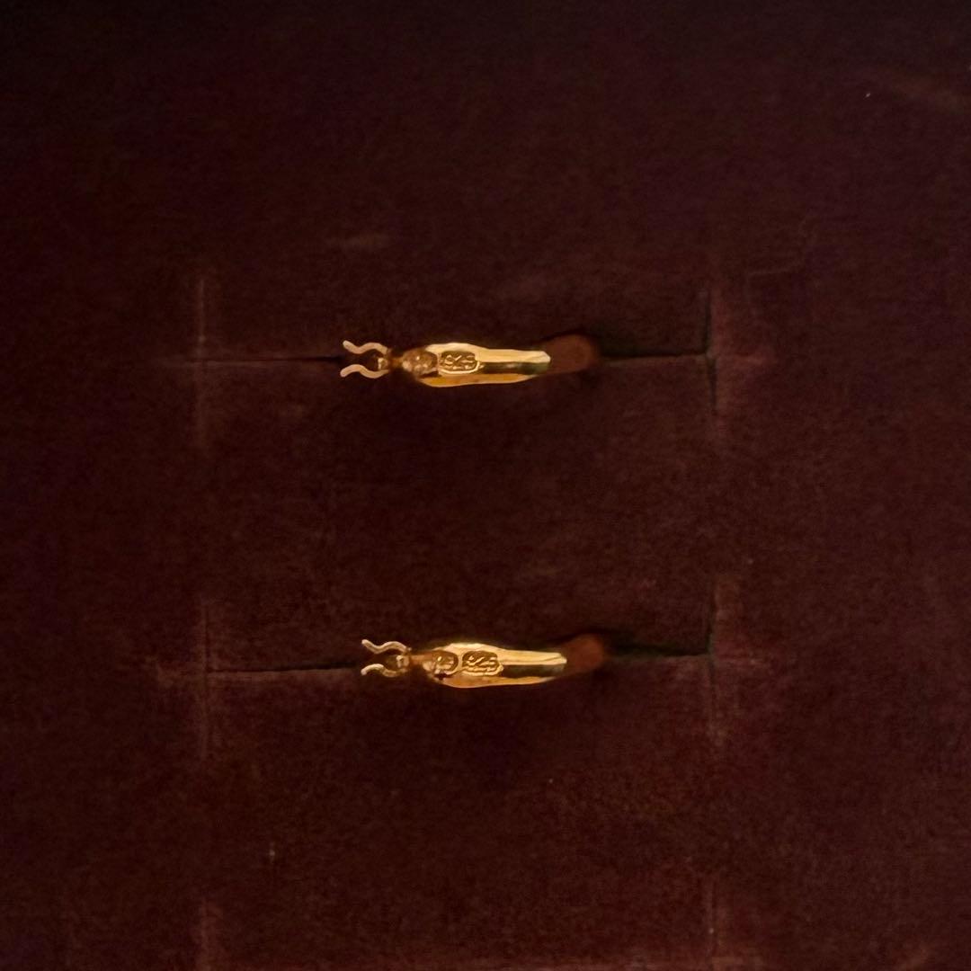 ete ゴールド フープピアス