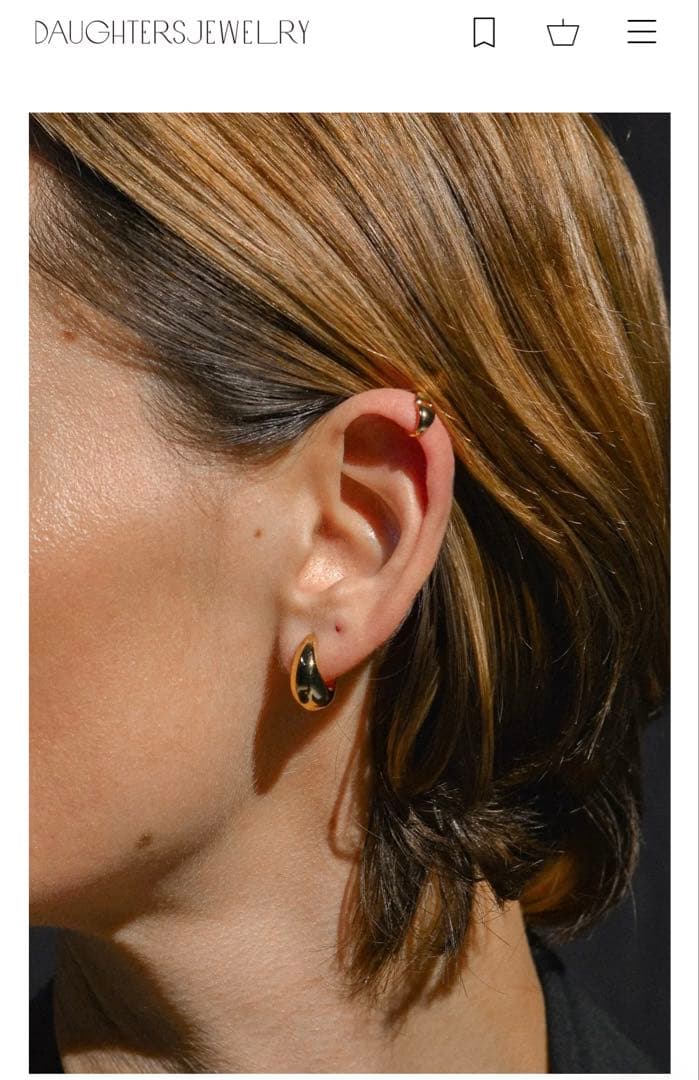 DAUGHTERS JEWELRY Dewy hoopピアス