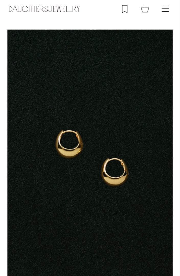 DAUGHTERS JEWELRY Dewy hoopピアス