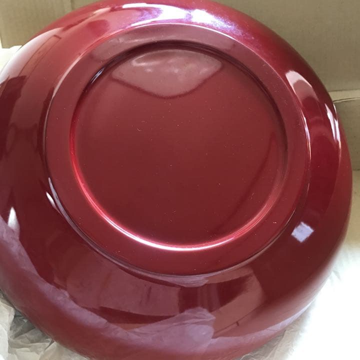 こね鉢 総朱　蕎麦