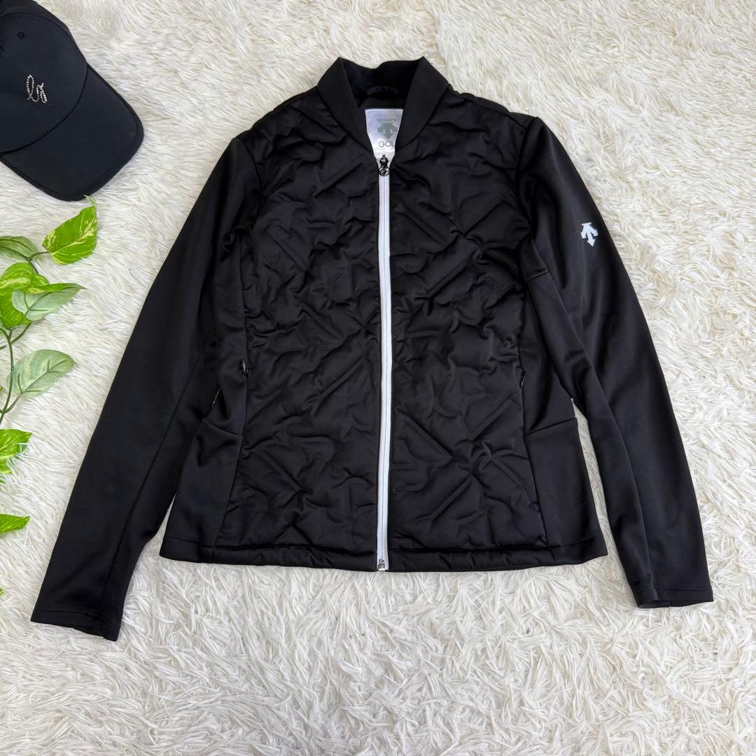 【デサントゴルフ】美品 セットアップ ダウン ブラック Mサイズ レディース