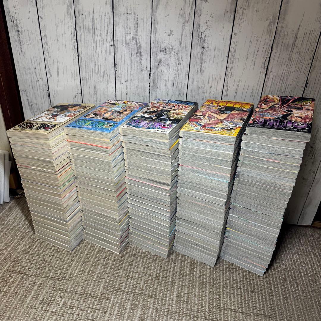 全巻初版 ワンピース 1巻～113巻 ●帯、冊子、はがき● 全巻セット