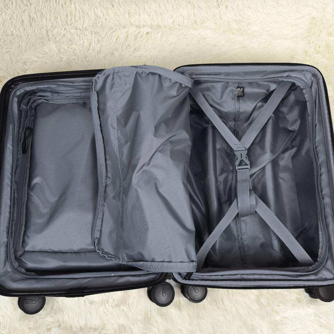 ✨極美品✨ アジアラゲージ デカかるedge キャリーケース 4輪 機内持込 黒