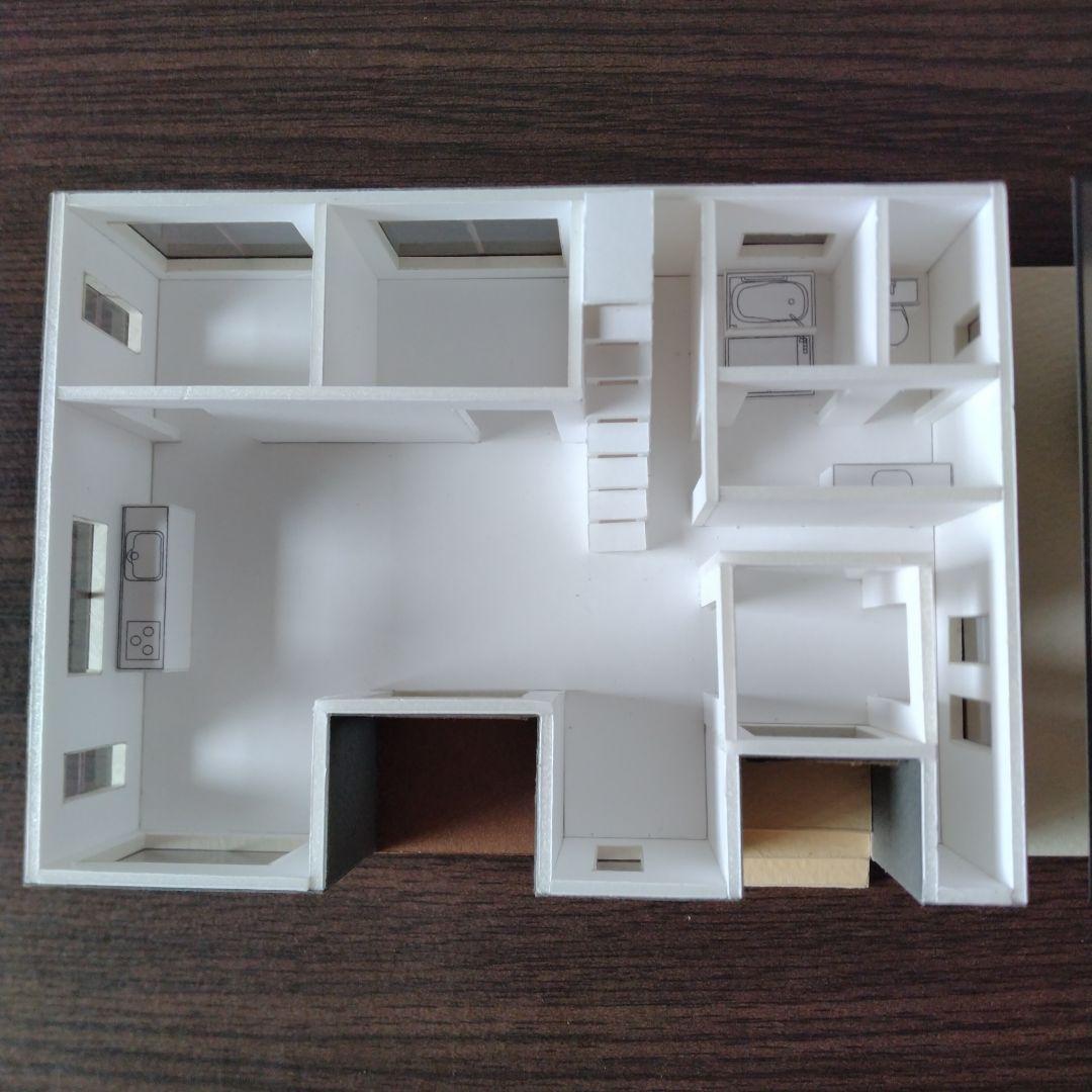 100分の1，2階建て内外模型 No.97『バルコニーでBBQ！！』