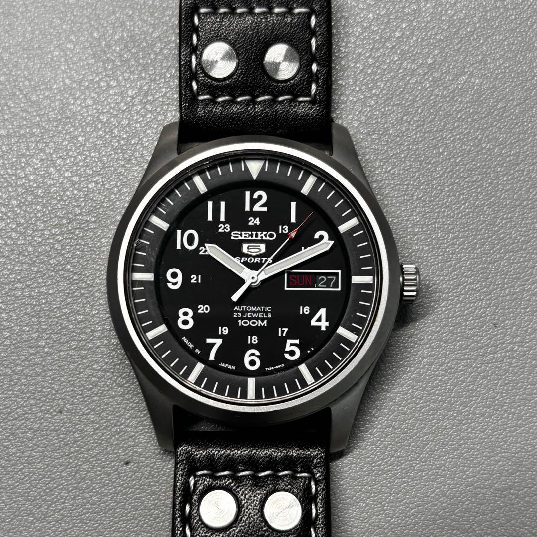 SEIKO5 SPORTS SNZG15K1 ミリタリー 7s36
