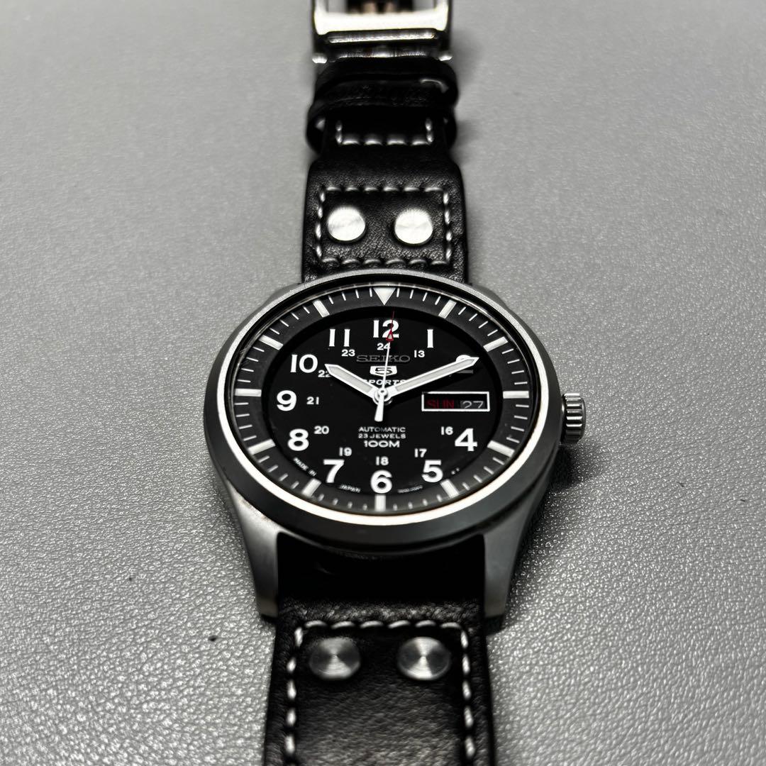 SEIKO5 SPORTS SNZG15K1 ミリタリー 7s36