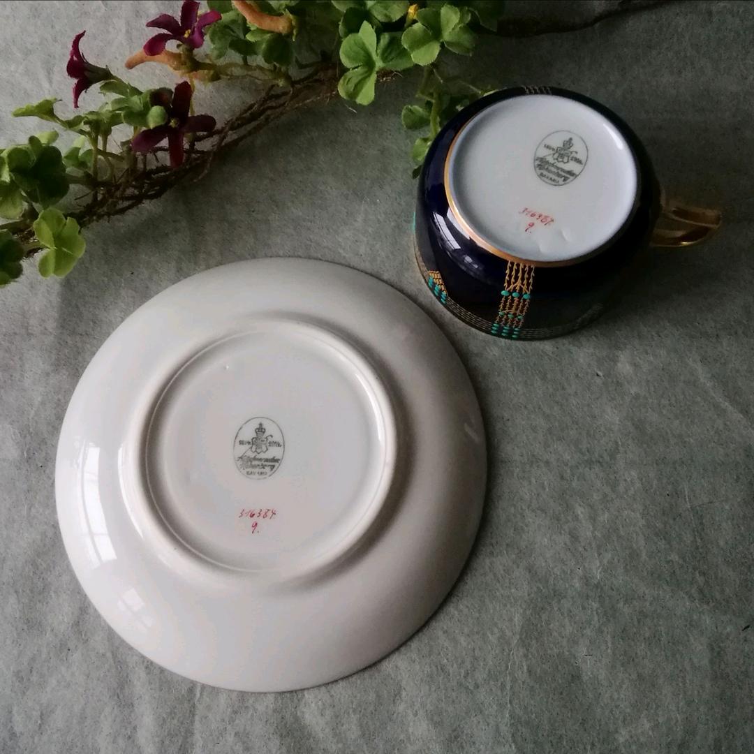 逸品　フッチェンロイター　アールデコ金彩ジュエルC&S　ドイツ　アンティーク