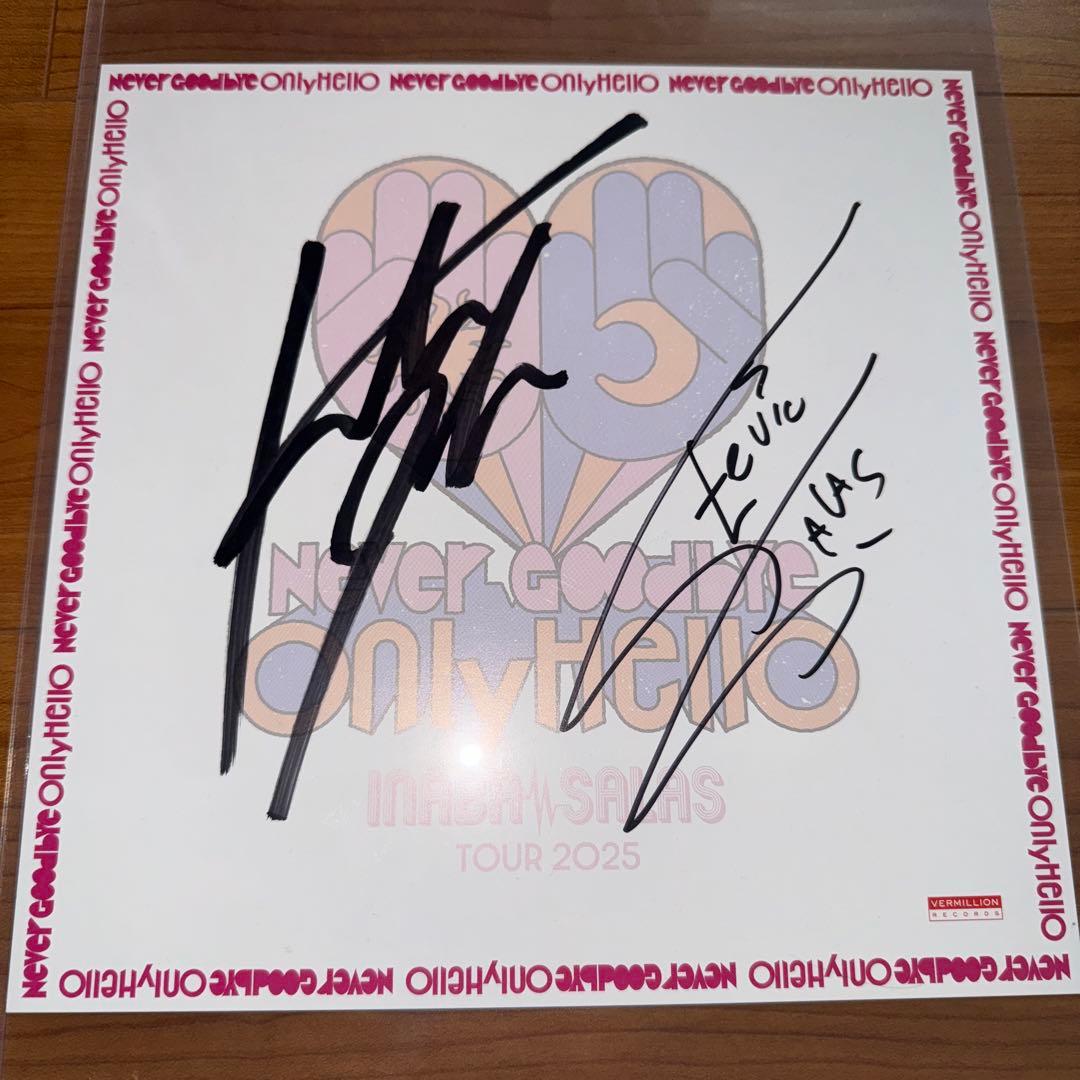 イナバサラス INABA/SALAS サイン色紙 稲葉浩志 イナサラ B’z