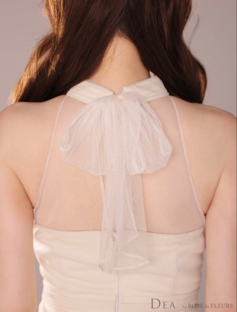 【DEA./ディア】ROBE de FLEURS ロング キャバドレス ※白のみ