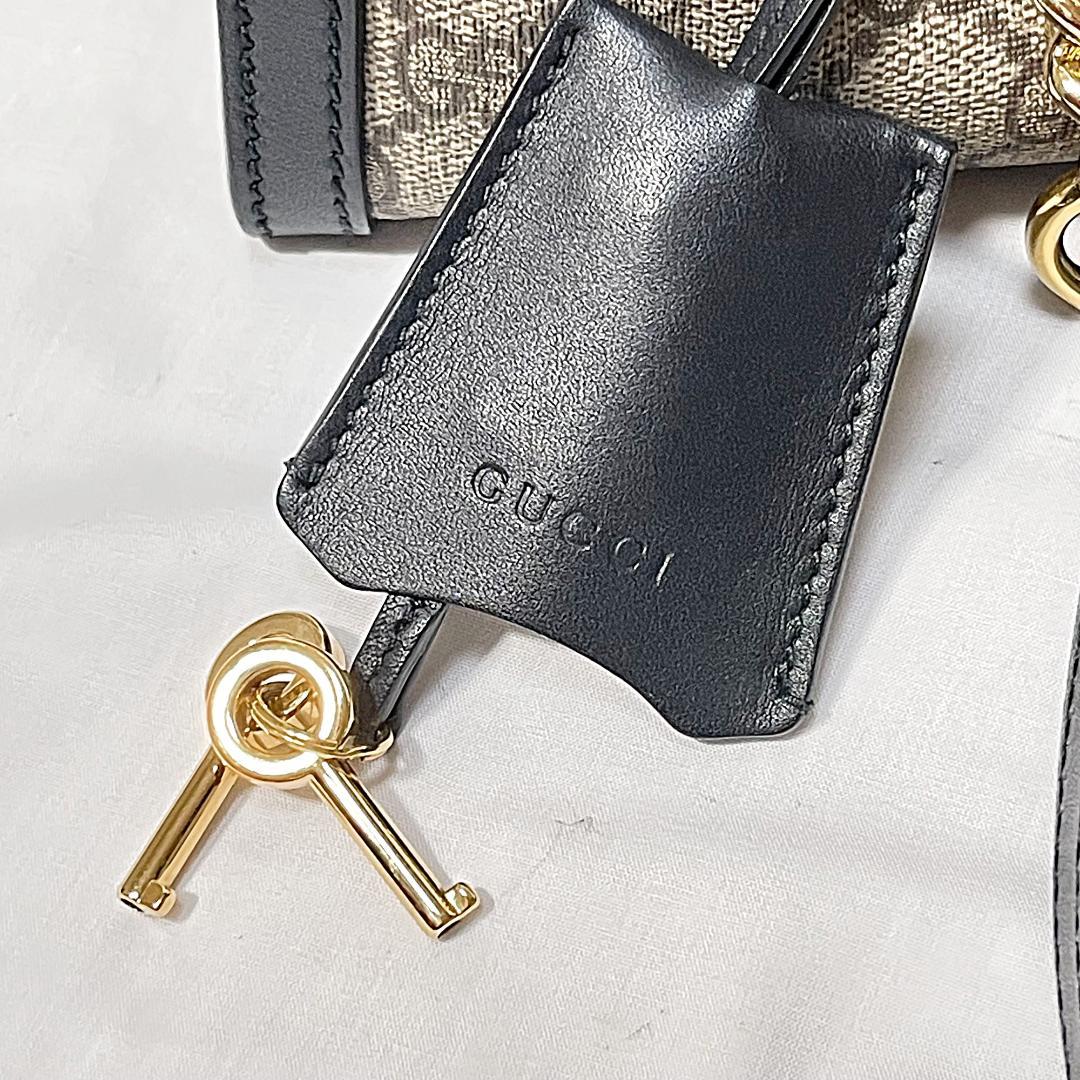 GUCCI グッチ パドロック GGスプリーム ハンドバッグ チェーンショルダー