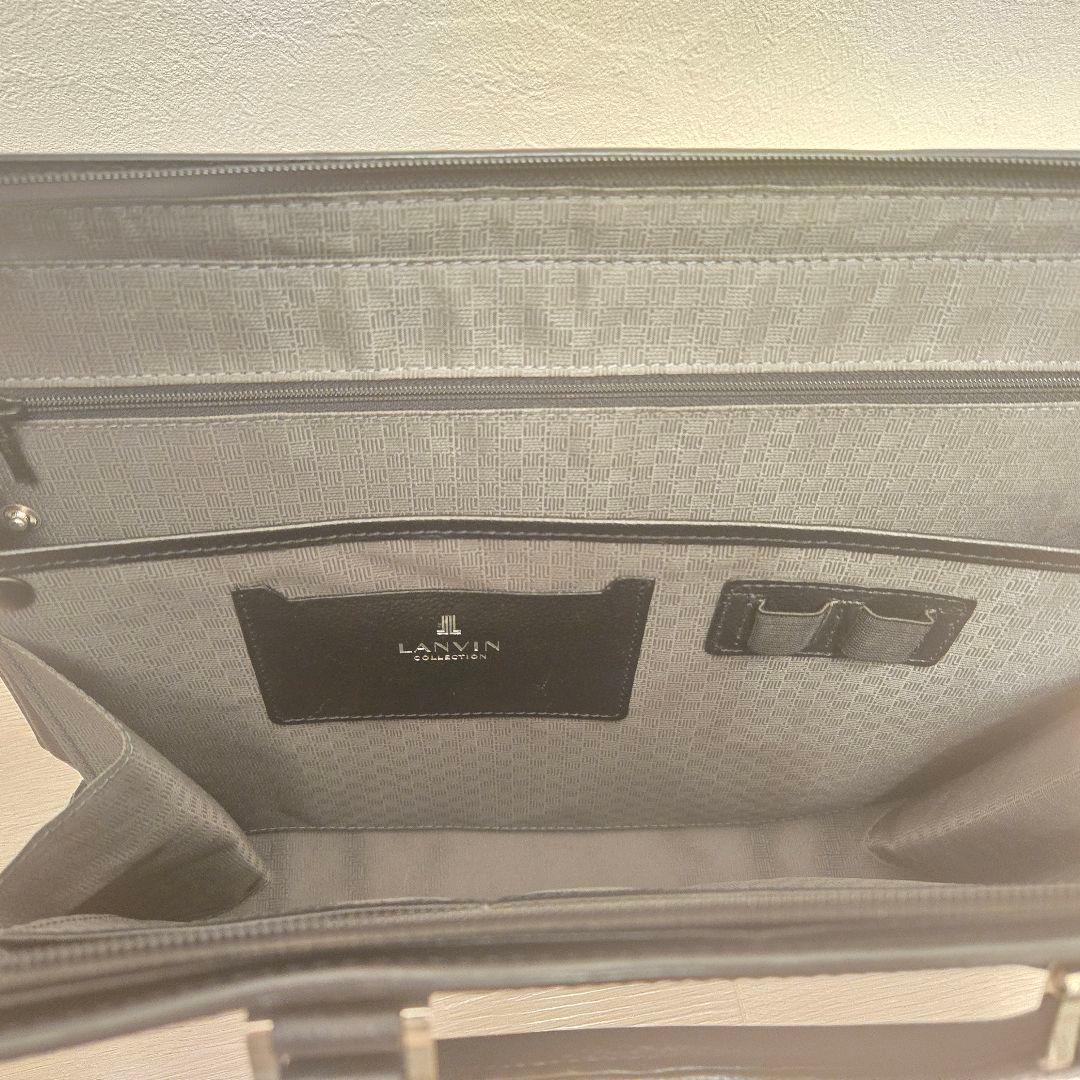 【美品】LANVIN Collection ビジネス ブリーフケース(ブラック)