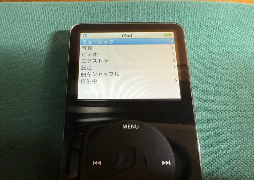 きれいなiPod Classic 5.5世代 MA446 30GB新品バッテリー