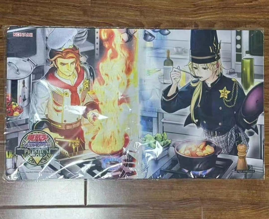 希少　遊戯王　海外　ヌーベルズ　プレイマット　新品未開封　魚料理　肉料理　レシピ