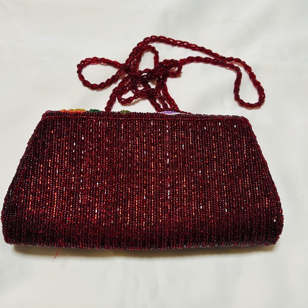 ハローキティ 総ビーズ　パーティバッグ　パーティー用ビーズバッグ　海外用商品