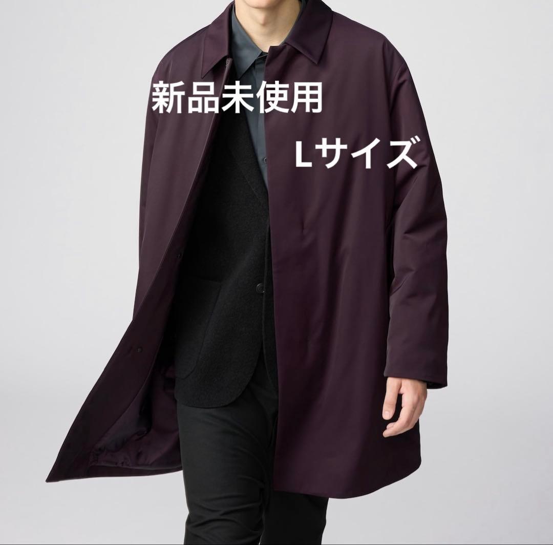 ユニクロ 新品未使用 UNIQLO C パフテックハーフコート(ワイン/L)