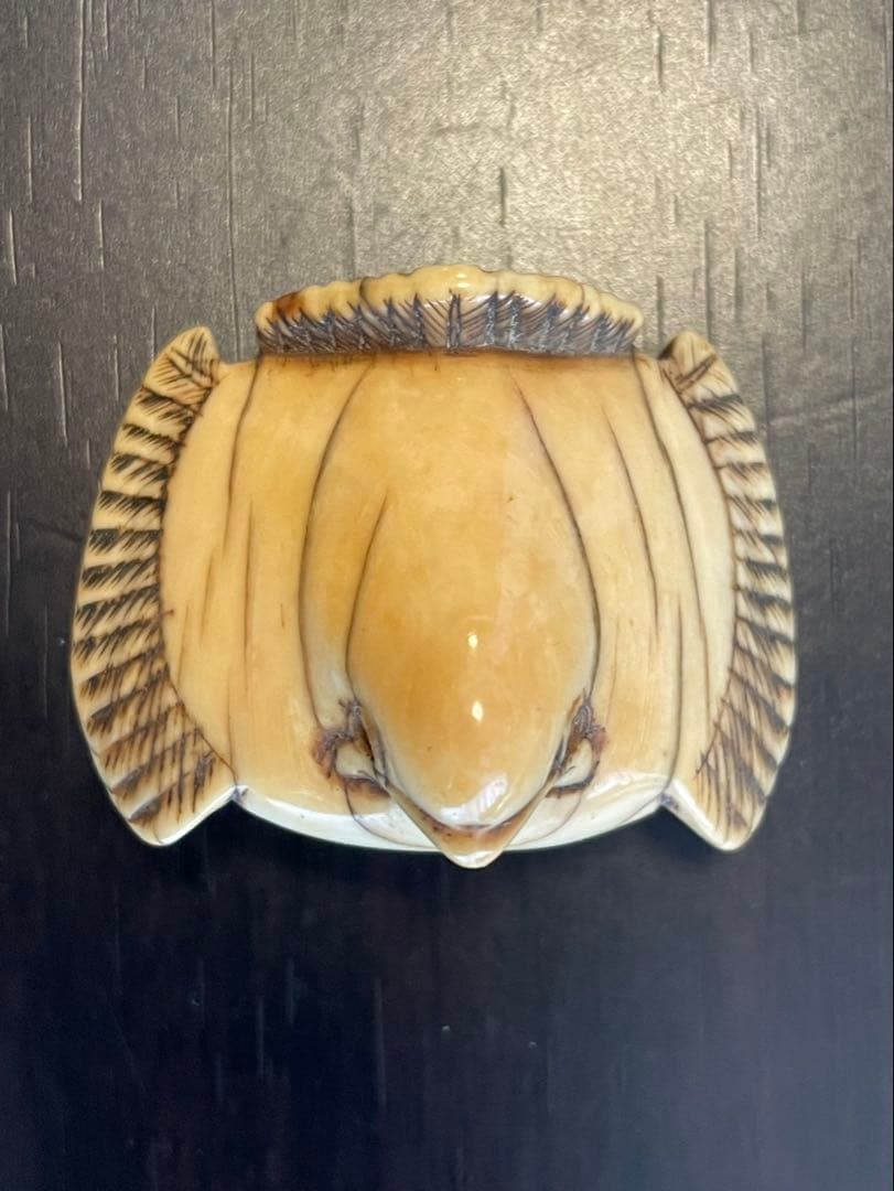 時代「正直　銘」最高材質　◇福良雀◇ 印籠 根付 提げ物 提物 帯締