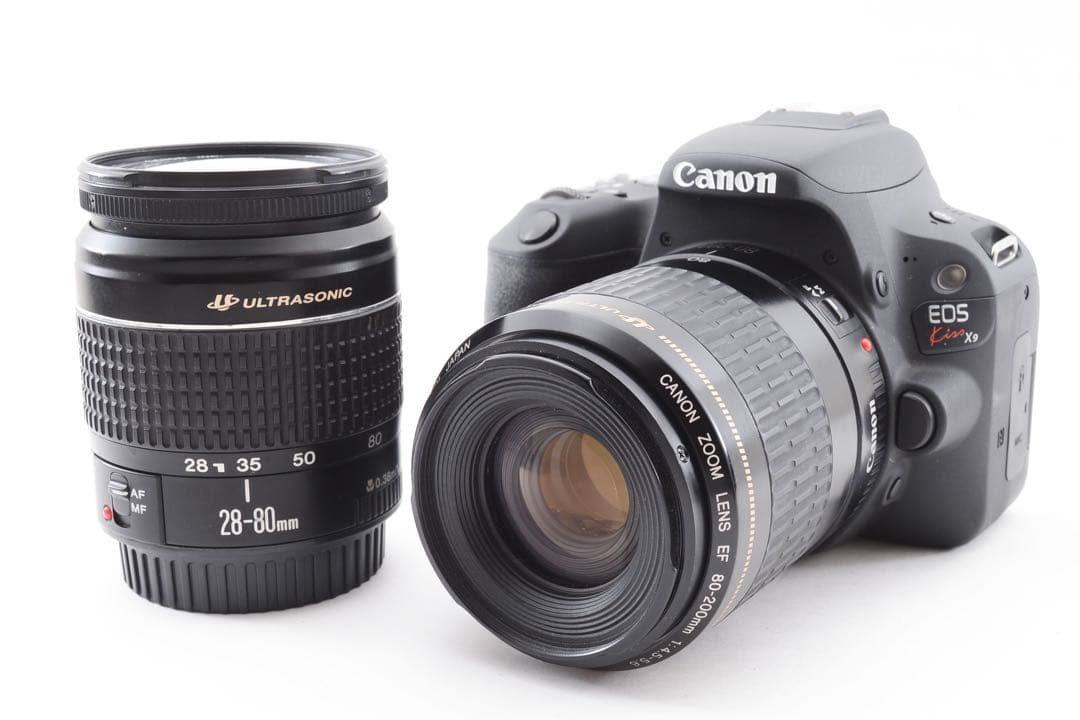 一眼レフカメラ/Canon EOS Kiss X9標準&望遠ダブルレンズセット