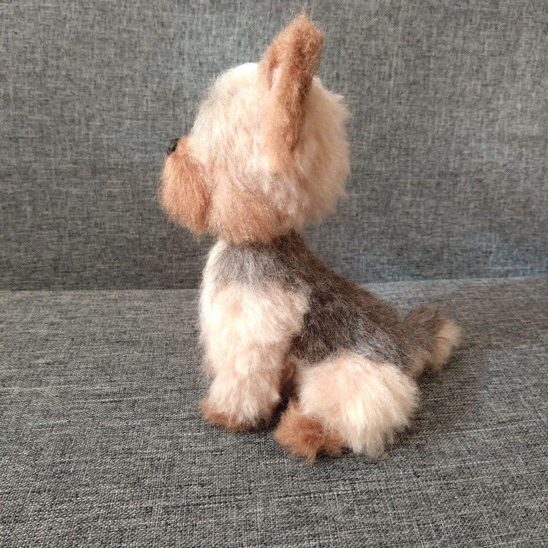 羊毛フェルト　ヨークシャーテリア　ハンドメイド　犬　ぬいぐるみ　置物