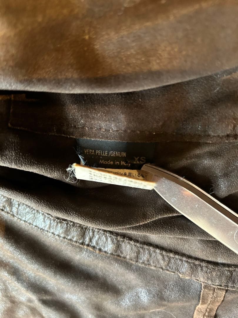 ニールバレット　スエードレザーライダースジャケット イタリア製　XS