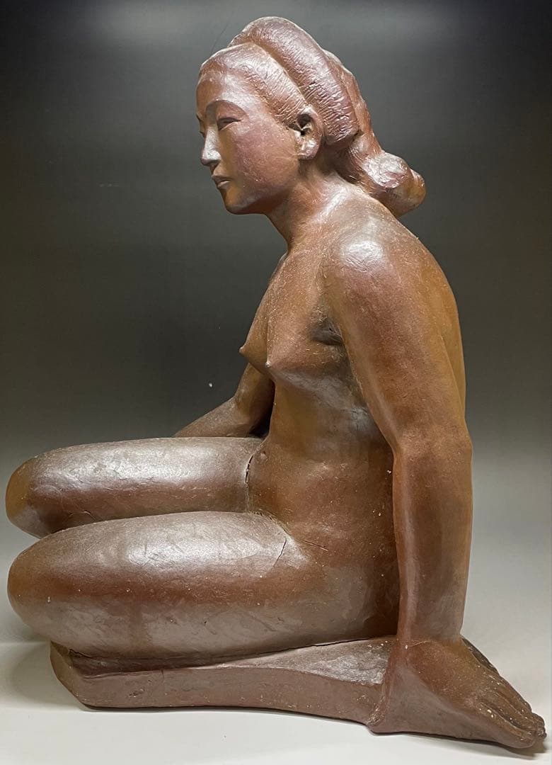 モンテパパ　昭和の名工　岡本錦朋　備前焼　裸婦像