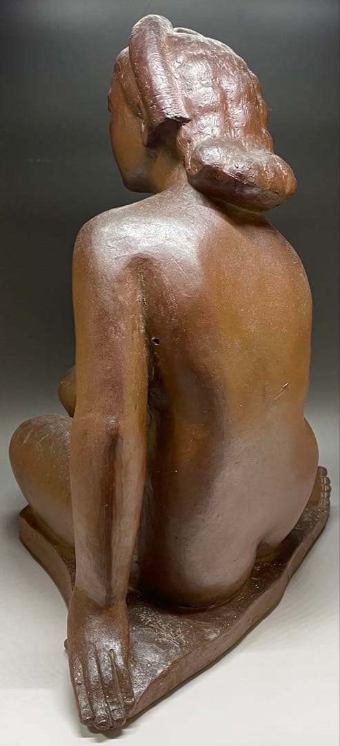 モンテパパ　昭和の名工　岡本錦朋　備前焼　裸婦像