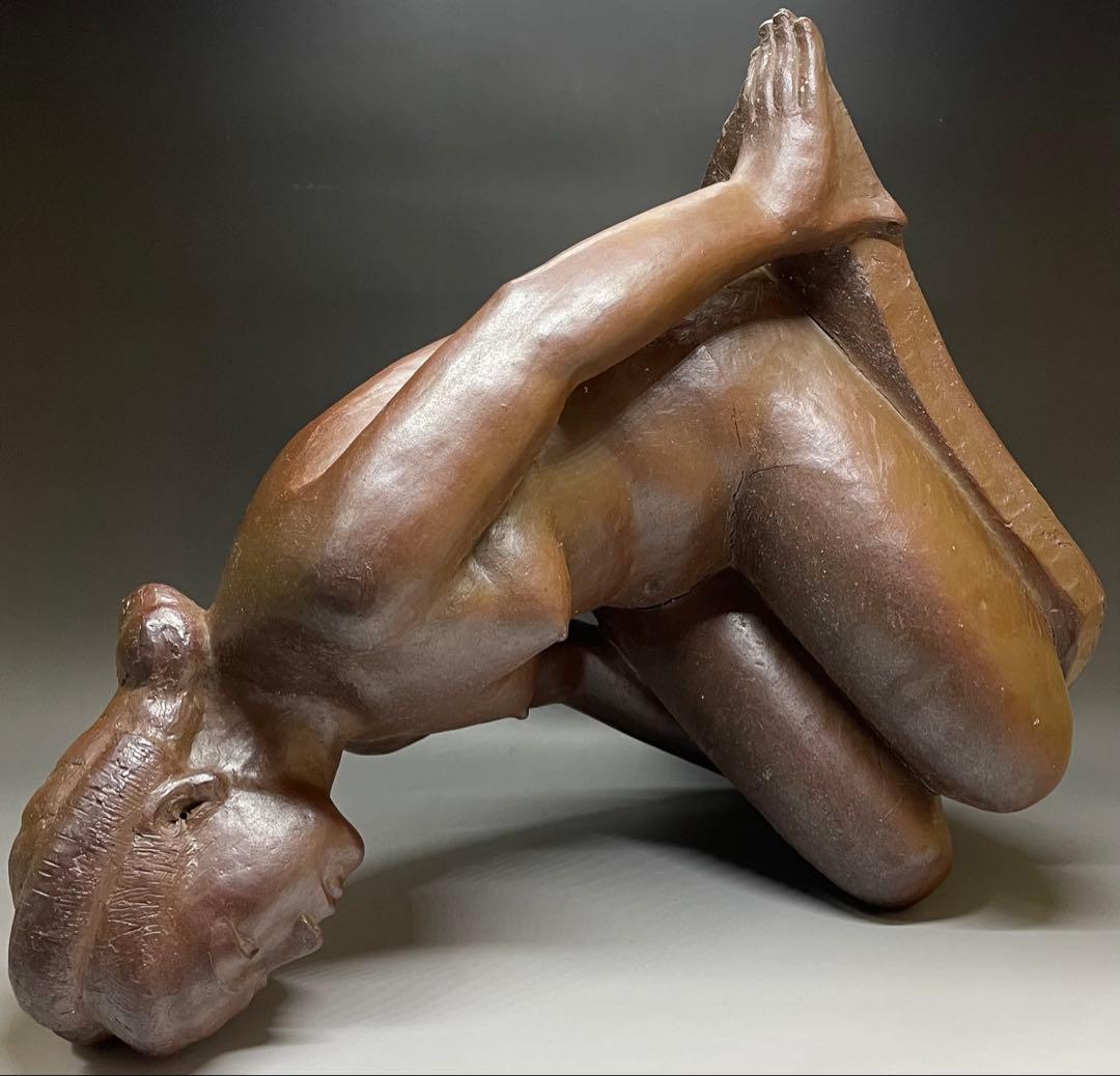 モンテパパ　昭和の名工　岡本錦朋　備前焼　裸婦像