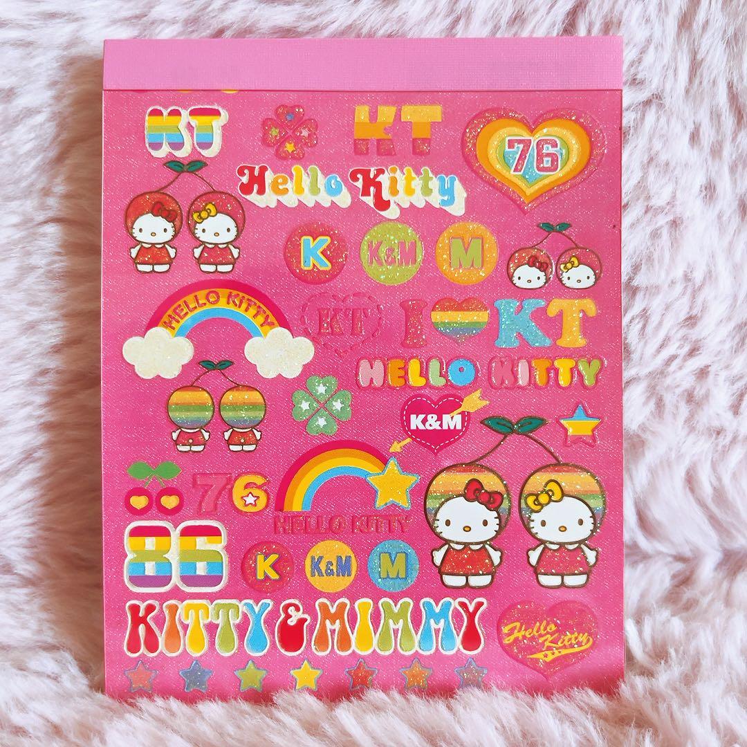 希少レア　ハローキティ　チェリー　レターセット　シール付きメモ　ノート　2002