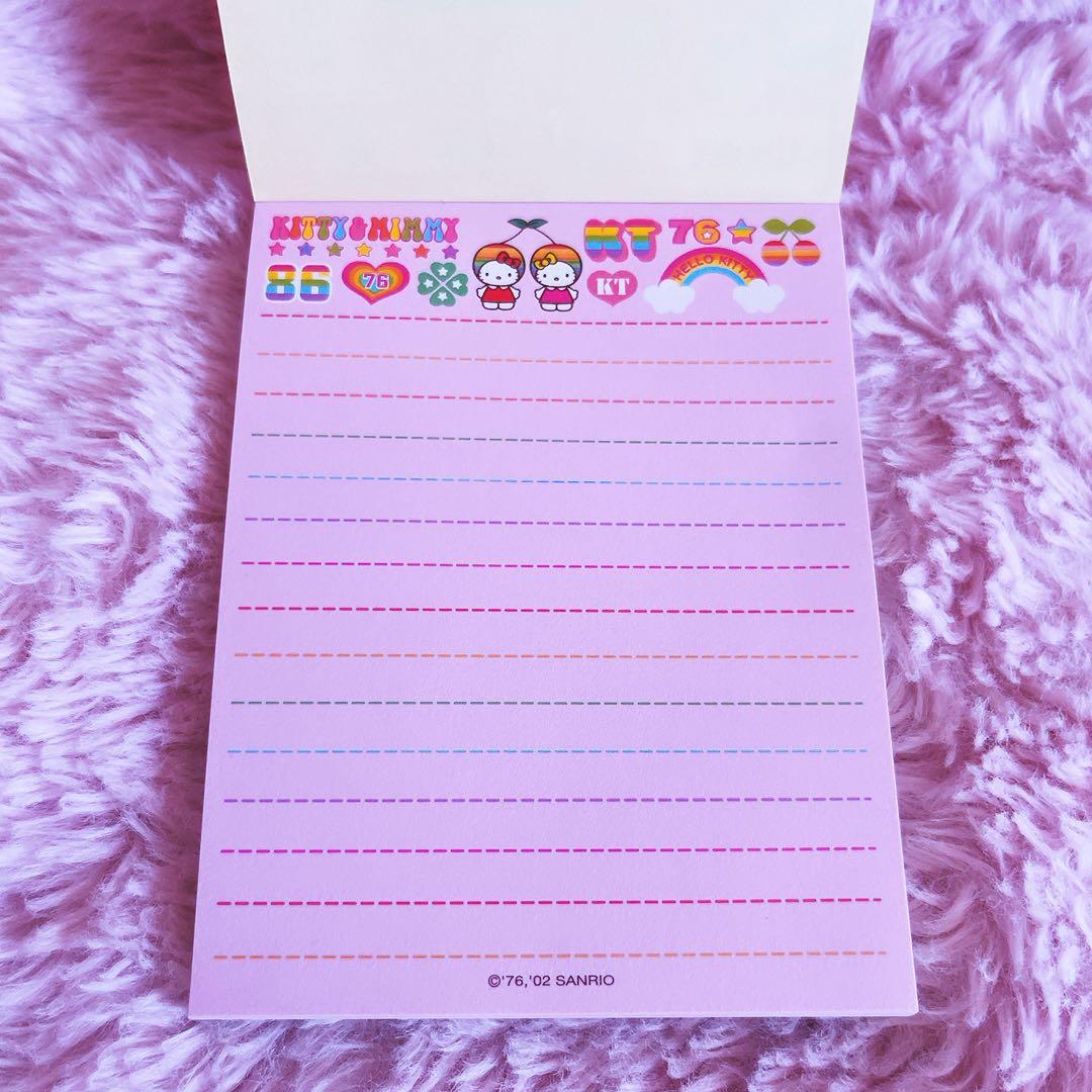 希少レア　ハローキティ　チェリー　レターセット　シール付きメモ　ノート　2002