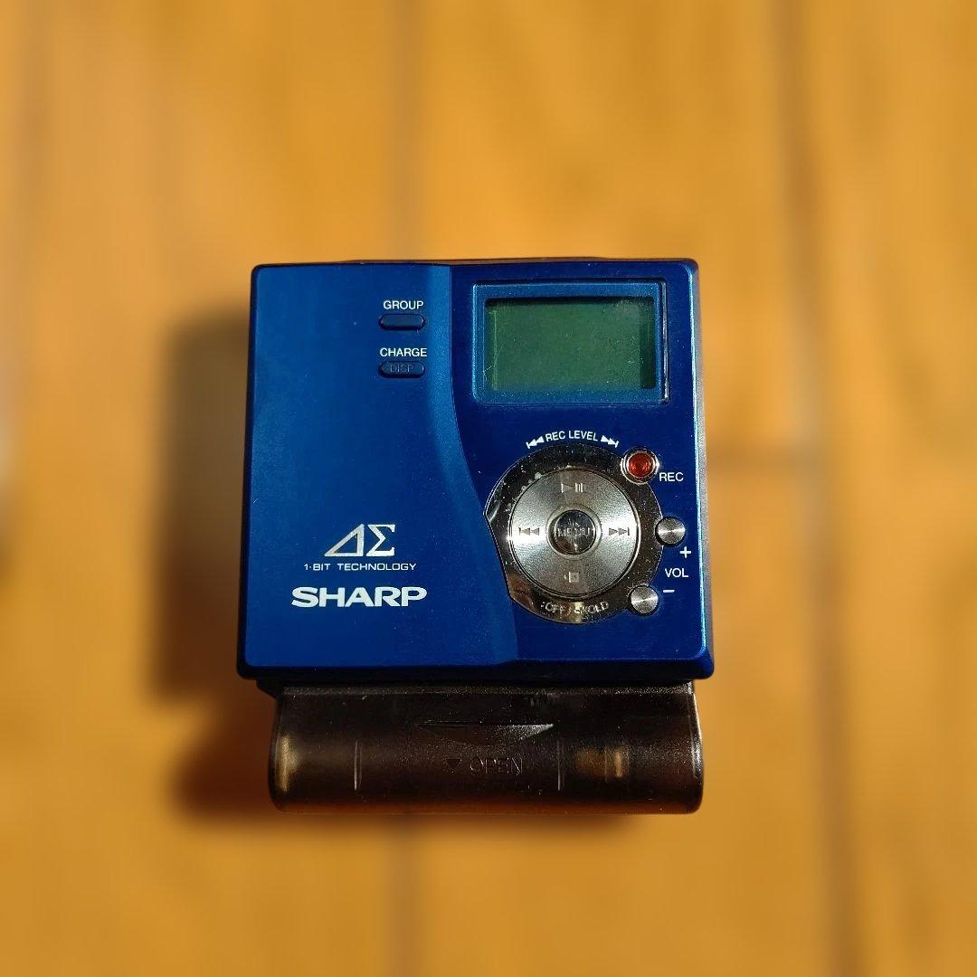 SHARP 1bitポータブルMDレコーダー MD-DR77-A