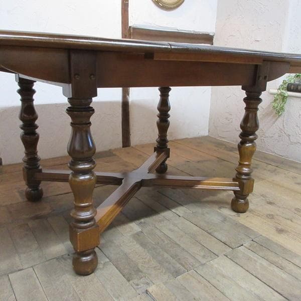 イギリス アンティーク 家具 アーコール ダイニングテーブル 英国製 6933d