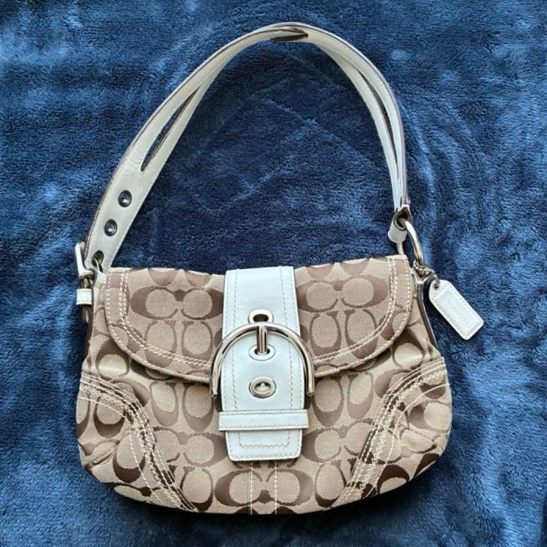 COACH コーチ　シグネチャー柄ソーホーワンショルダーバッグ（型番10602）