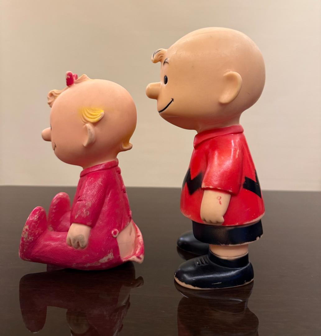 チャーリーブラウン ＆ サリー ソフビ ハンガーフォード 50s