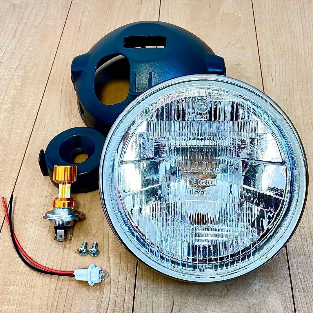 当時物 シビエ 凹み ヘッドライト CIBIE 美品 マーシャル