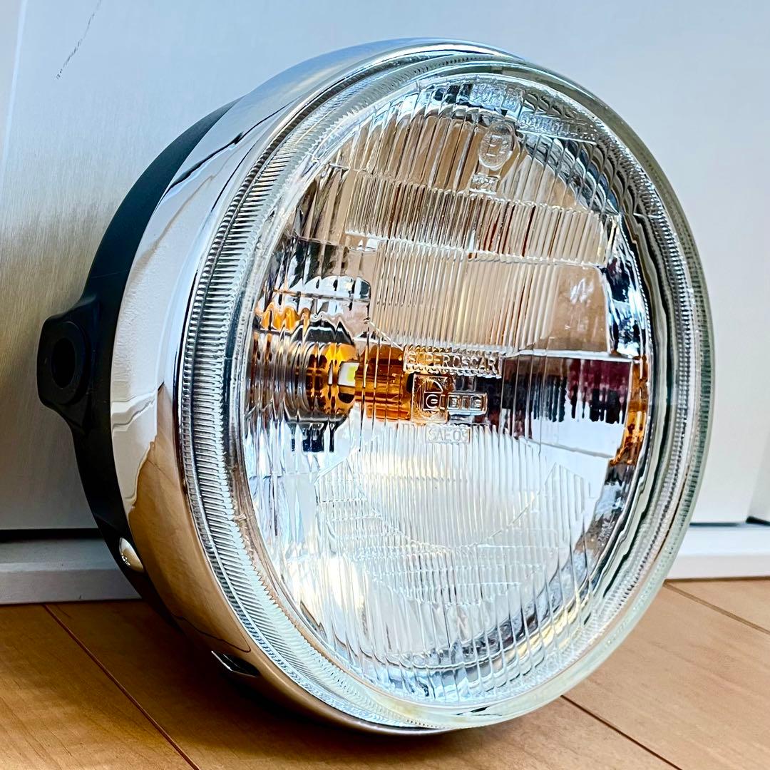 当時物 シビエ 凹み ヘッドライト CIBIE 美品 マーシャル