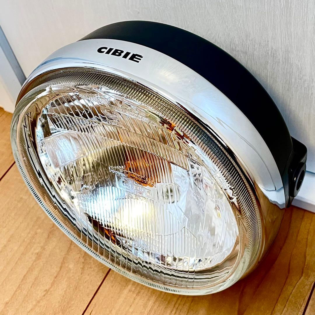 当時物 シビエ 凹み ヘッドライト CIBIE 美品 マーシャル