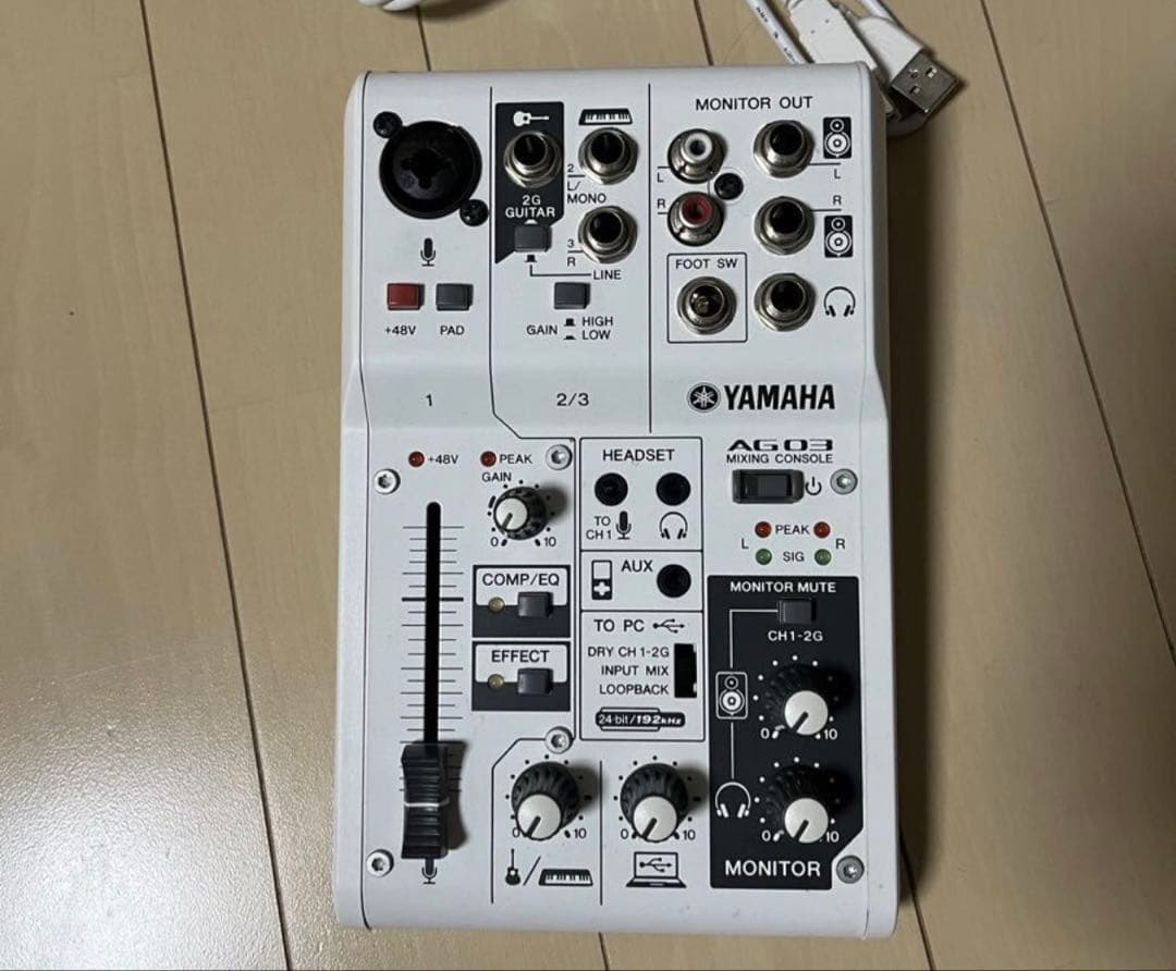 YAMAHA オーディオインターフェイス AG03 MIXING CONSOLE