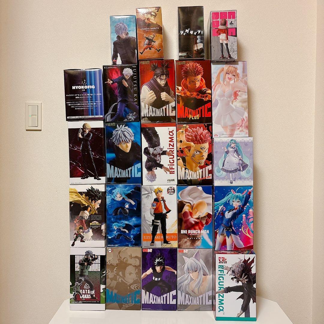 新品未開封 フィギュア24点 呪術廻戦・ワンパンマン・ナルト・幽遊白書 ほか