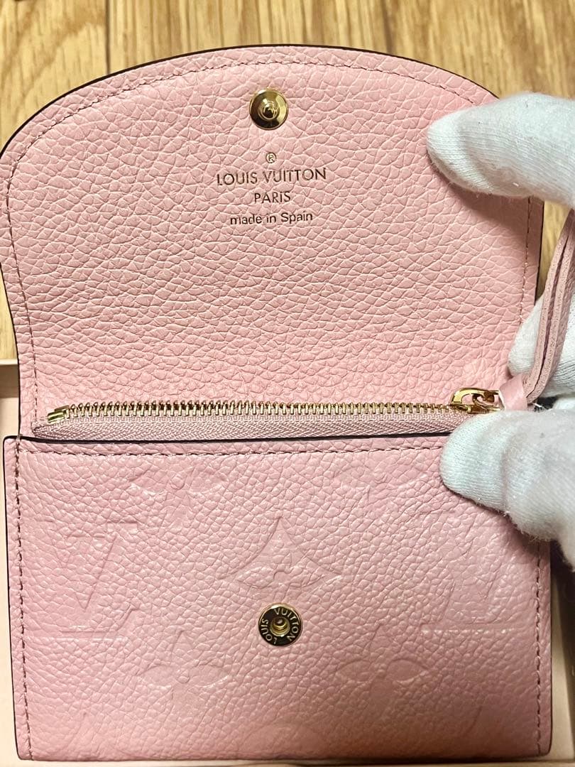 【超美品】ルイヴィトンポルトモネロザリ モノグラムコンパクトウォレット