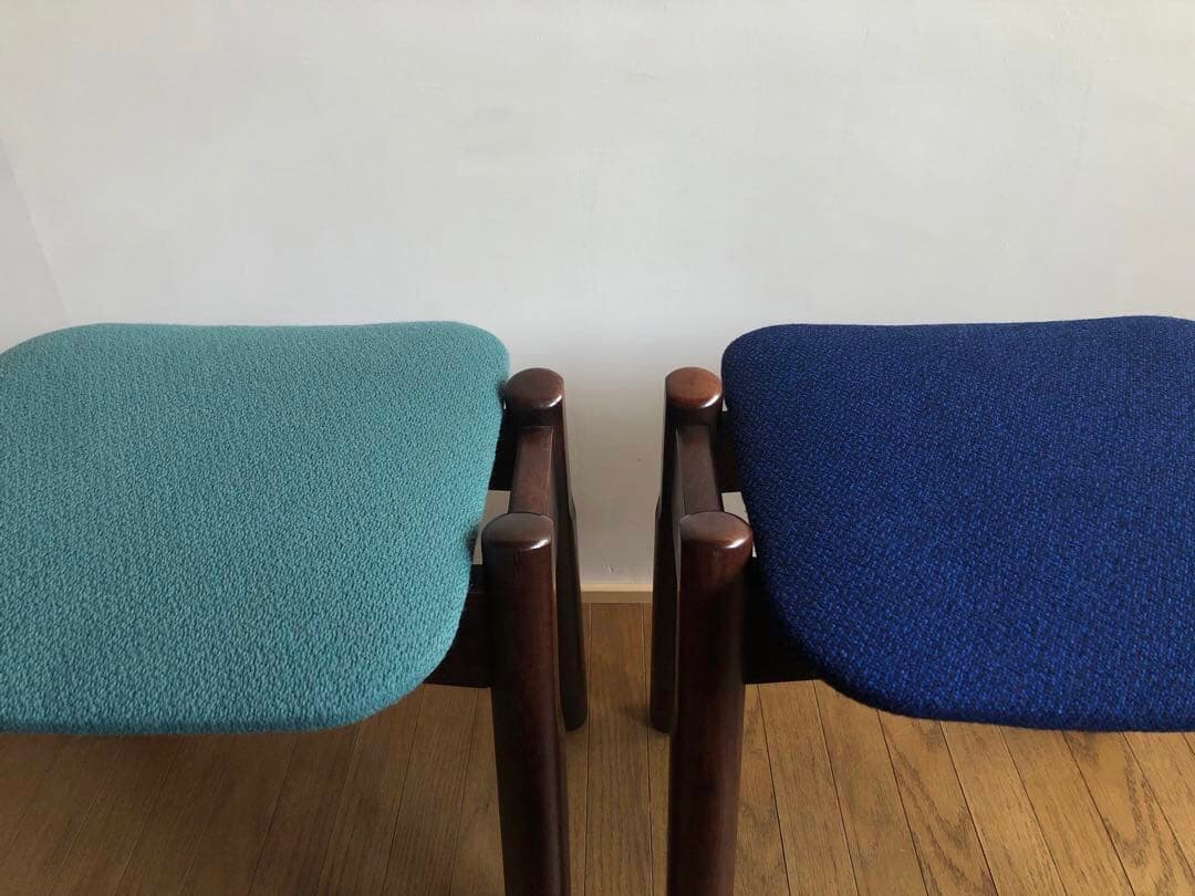 ヴィンテージ WINDS太平 スタッキングスツール2脚セット 飛騨家具 レトロ