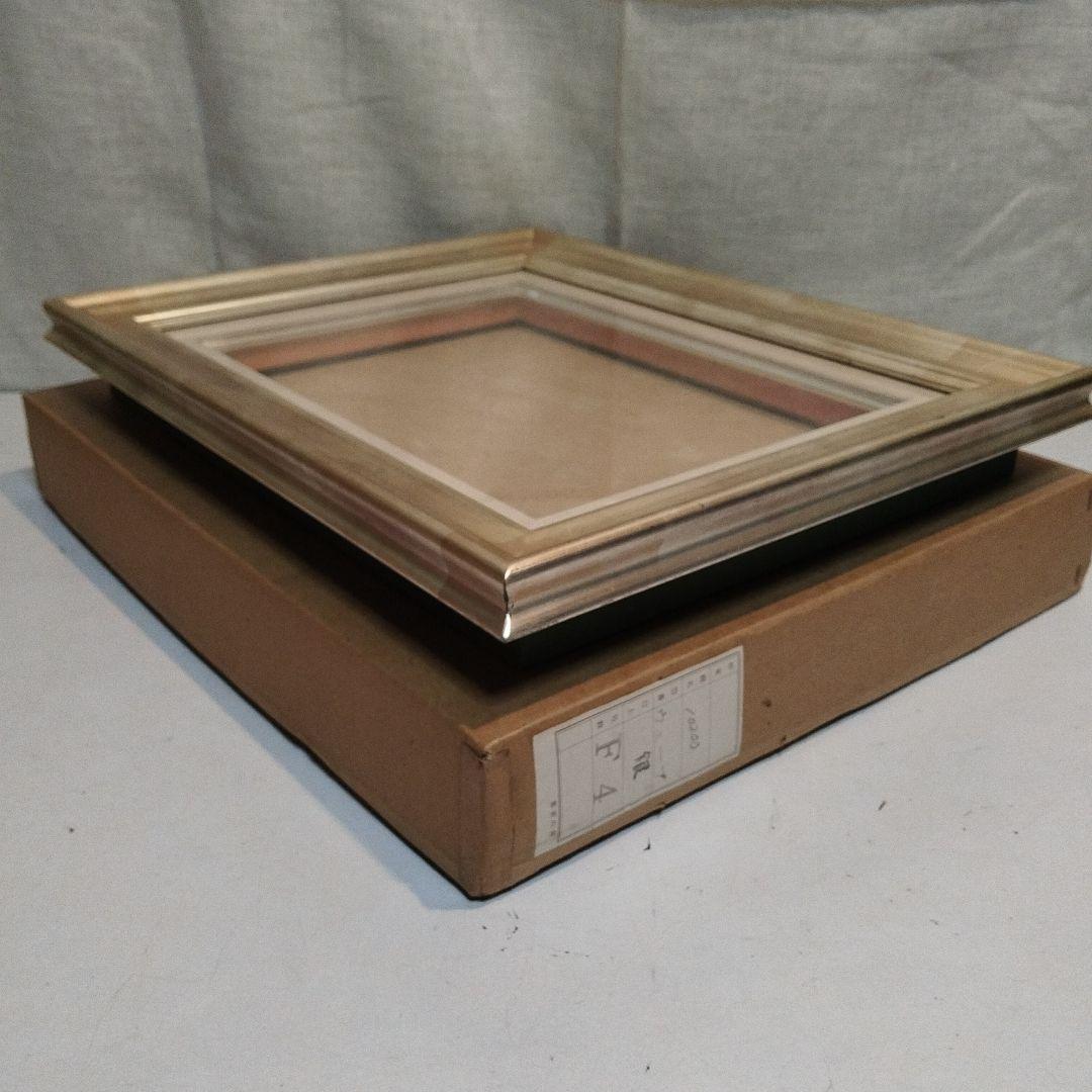 油絵　銀　F4 額縁　未使用