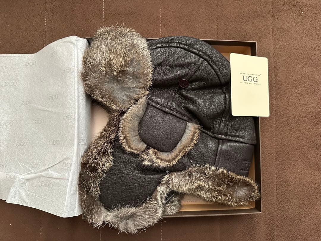UGG ラビットファー アビエイターハット